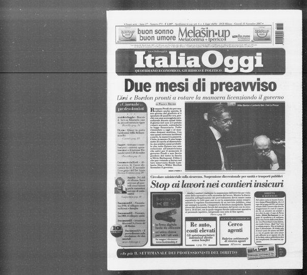 Italia oggi : quotidiano di economia finanza e politica